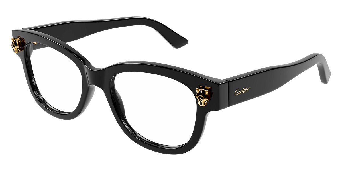 CARTIER EYEGLASSES - CT0373O 001 51 - Black Panthère De Cartier