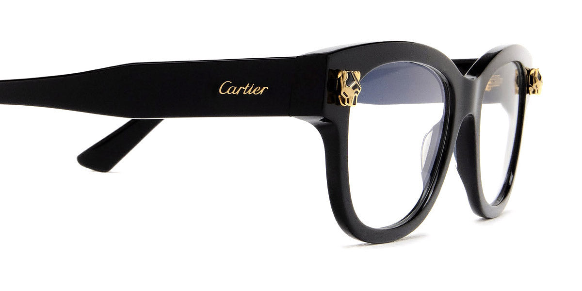 CARTIER EYEGLASSES - CT0373O 001 51 - Black Panthère De Cartier