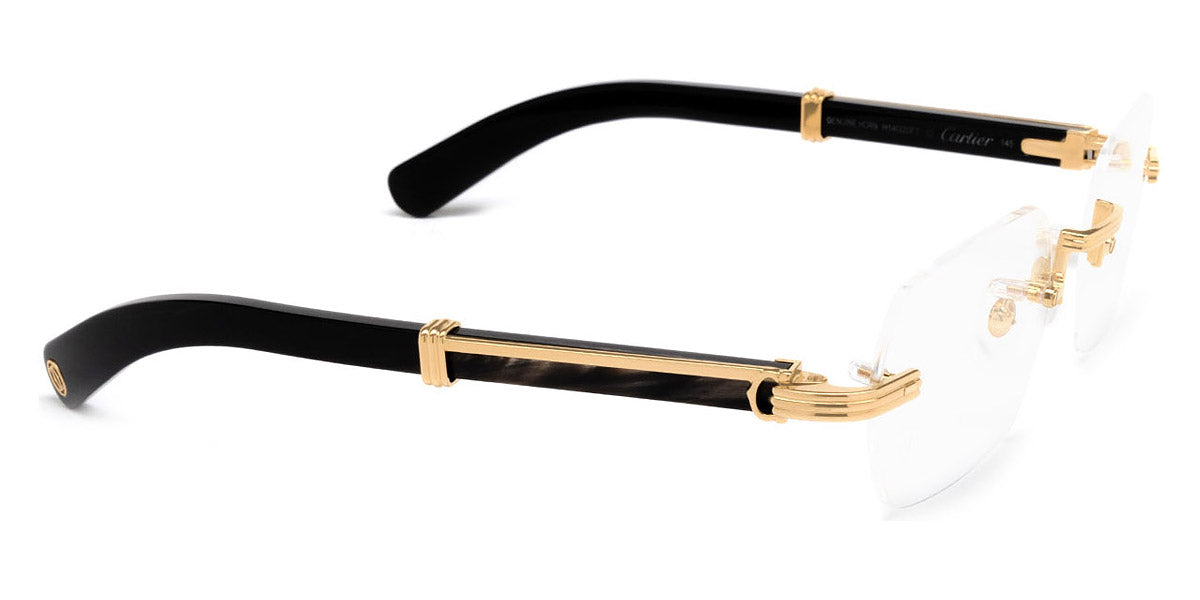 CARTIER EYEGLASSES - CT0377O 001 53 - Gold/Black Première De Cartier
