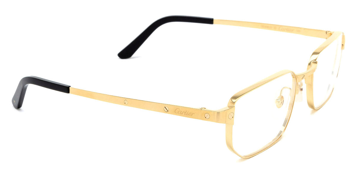 CARTIER EYEGLASSES - CT0481O 001 53 - Gold Santos de Cartier
