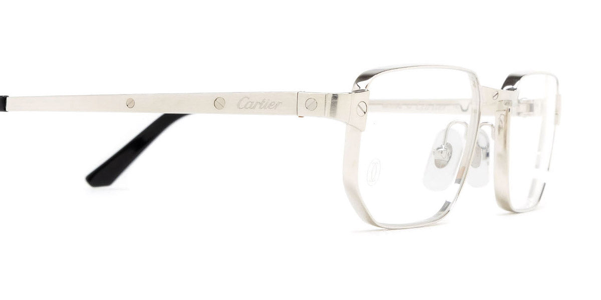 CARTIER EYEGLASSES - CT0481O 002 53 - Silver Santos de Cartier