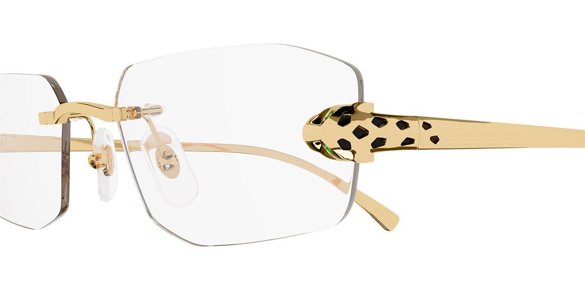 CARTIER EYEGLASSES - CT0494O 001 55 - Gold Panthère de Cartier