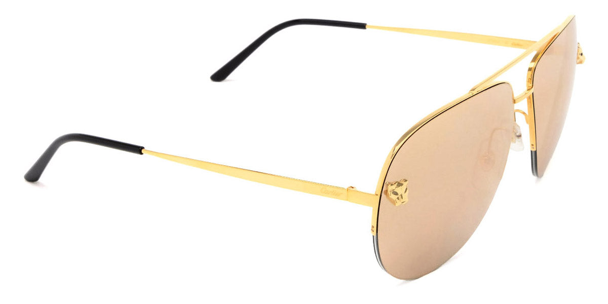 CARTIER SUNGLASSES - CT0065S 002 60 - Gold Panthère de Cartier