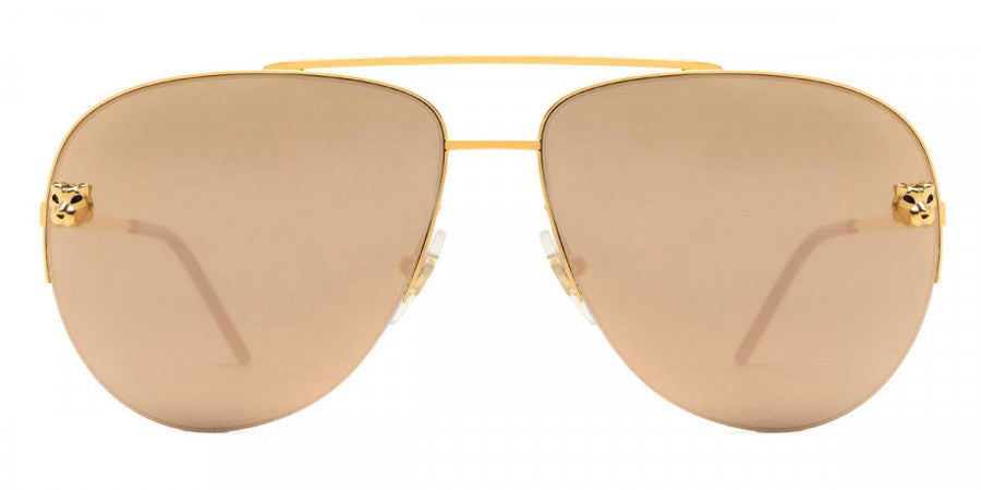 CARTIER SUNGLASSES - CT0065S 002 60 - Gold Panthère de Cartier