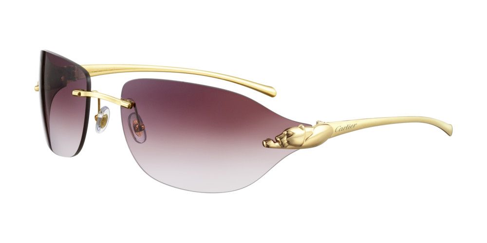 CARTIER SUNGLASSES - CT0068S 001 73 EYEWEAR PANTHRE RECTOVAL