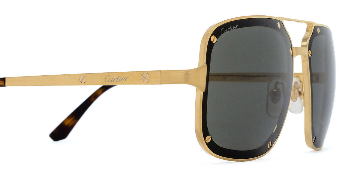 CARTIER SUNGLASSES - CT0194S 002 58 - Gold Santos de Cartier