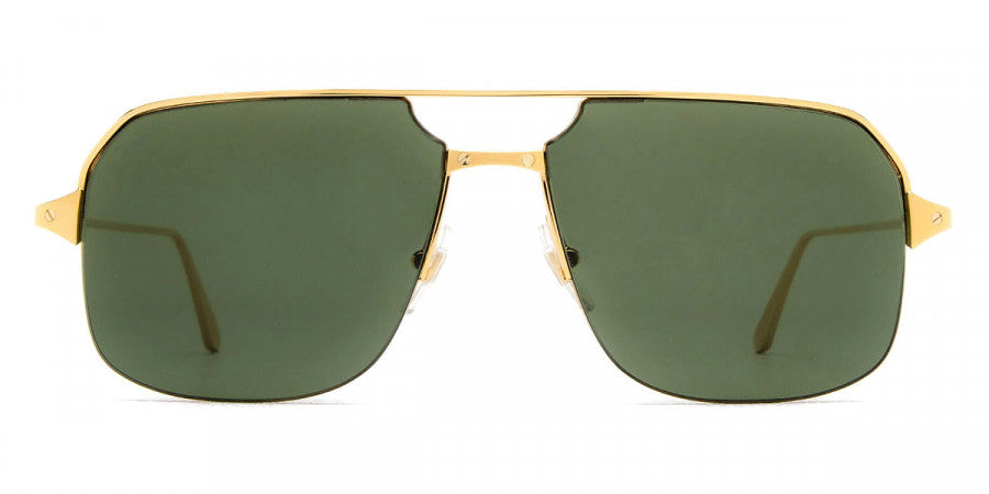 CARTIER SUNGLASSES - CT0230S 002 59 - Gold Santos De Cartier