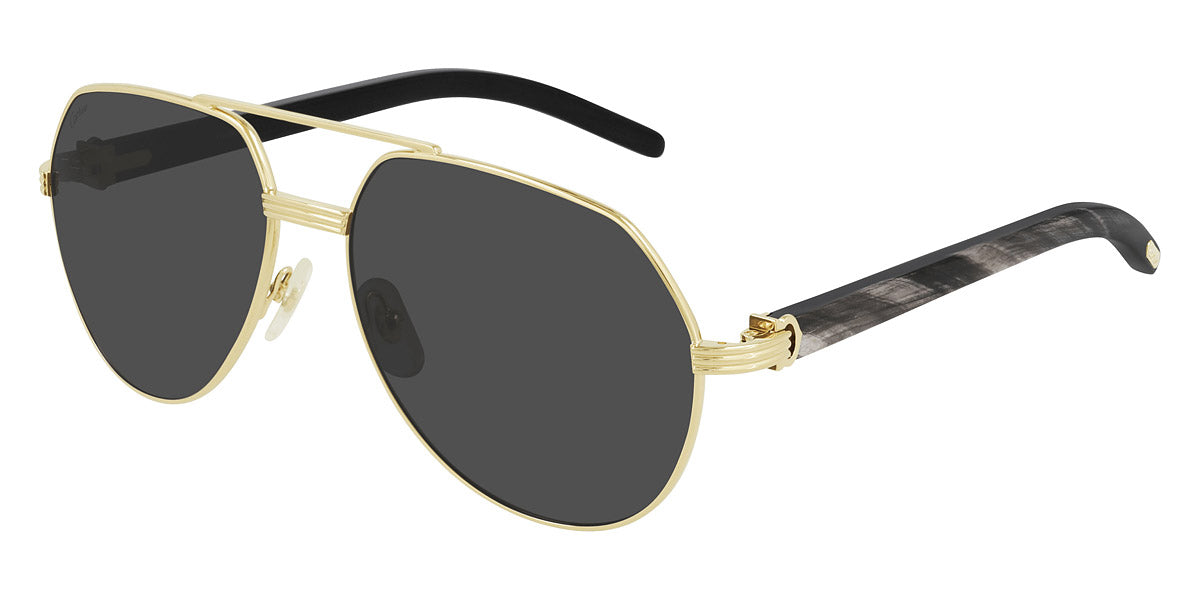 CARTIER SUNGLASSES - CT0272S 001 60 - Gold/Black Première De Cartier