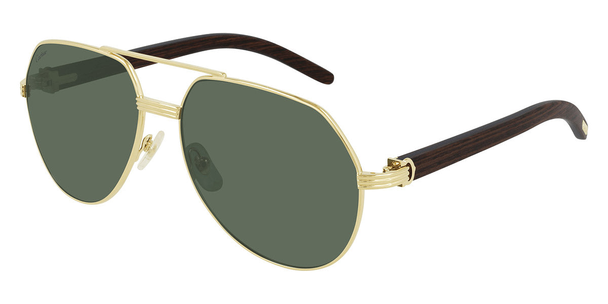 CARTIER SUNGLASSES - CT0272S 002 60 - Gold/Brown Première De Cartier