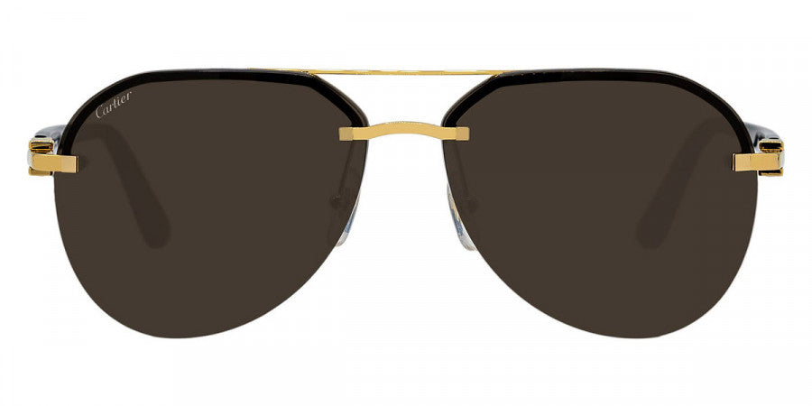 CARTIER SUNGLASSES - CT0275S 001 61 - Gold/Black Signature C de Cartier