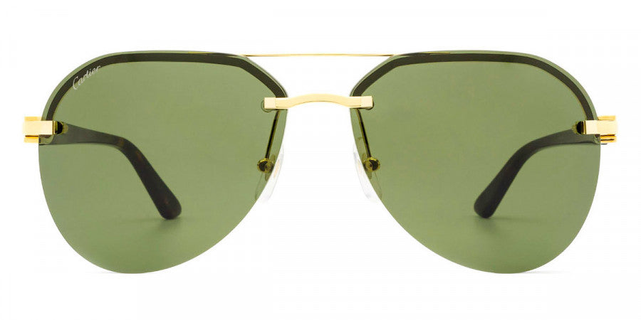 CARTIER SUNGLASSES - CT0275S 002 61 - Gold/Havana Signature C de Cartier