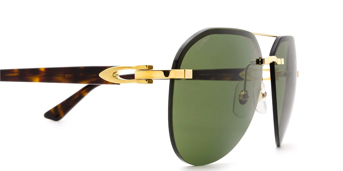 CARTIER SUNGLASSES - CT0275S 002 61 - Gold/Havana Signature C de Cartier