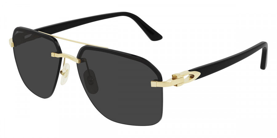 CARTIER SUNGLASSES - CT0276S 001 60 - Gold/Black C Décor