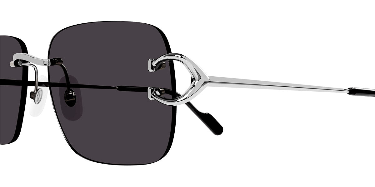 CARTIER SUNGLASSES - CT0330S 001 57 - Silver Signature C de Cartier