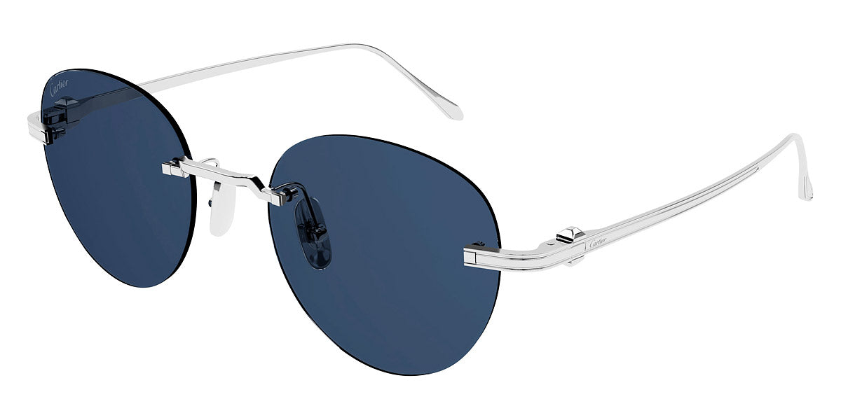 CARTIER SUNGLASSES - CT0331S 001 51 - Silver Pasha de Cartier