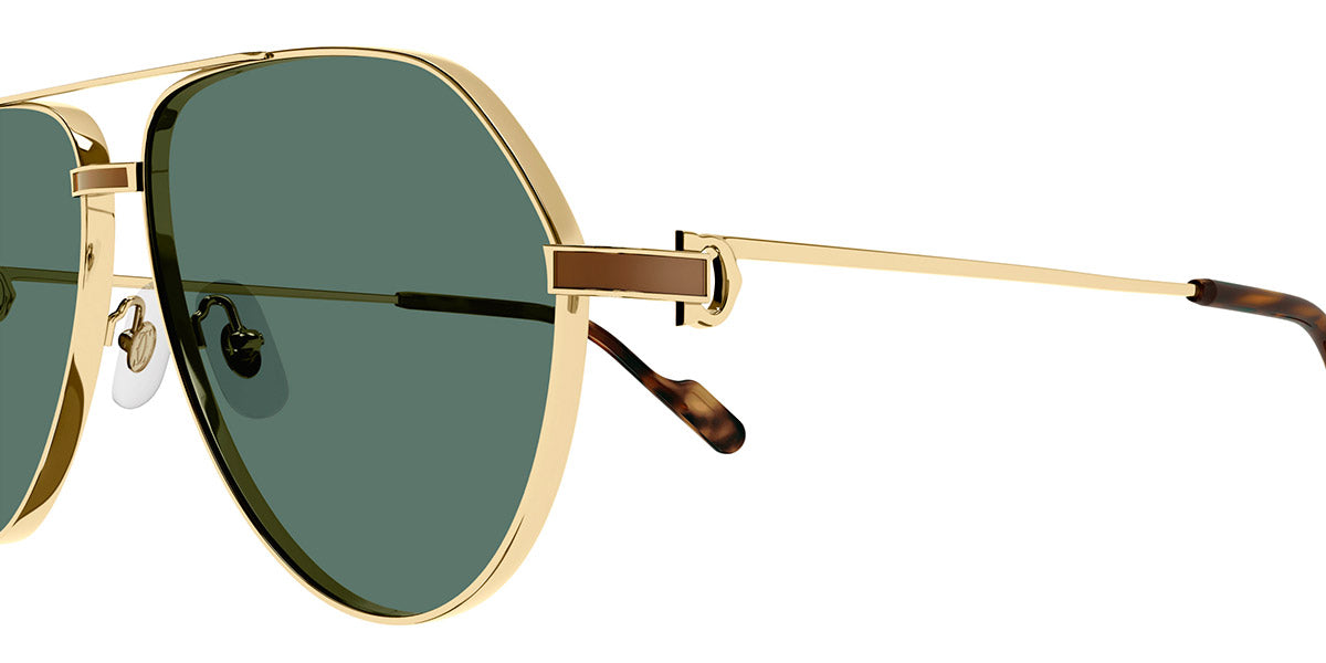 CARTIER SUNGLASSES - CT0334S 002 61 - Gold Première De Cartier