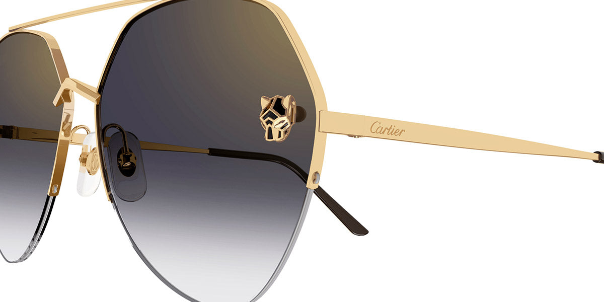 CARTIER SUNGLASSES - CT0355S 001 64 - Gold Panthère De Cartier