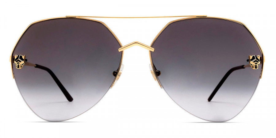 CARTIER SUNGLASSES - CT0355S 001 64 - Gold Panthère De Cartier