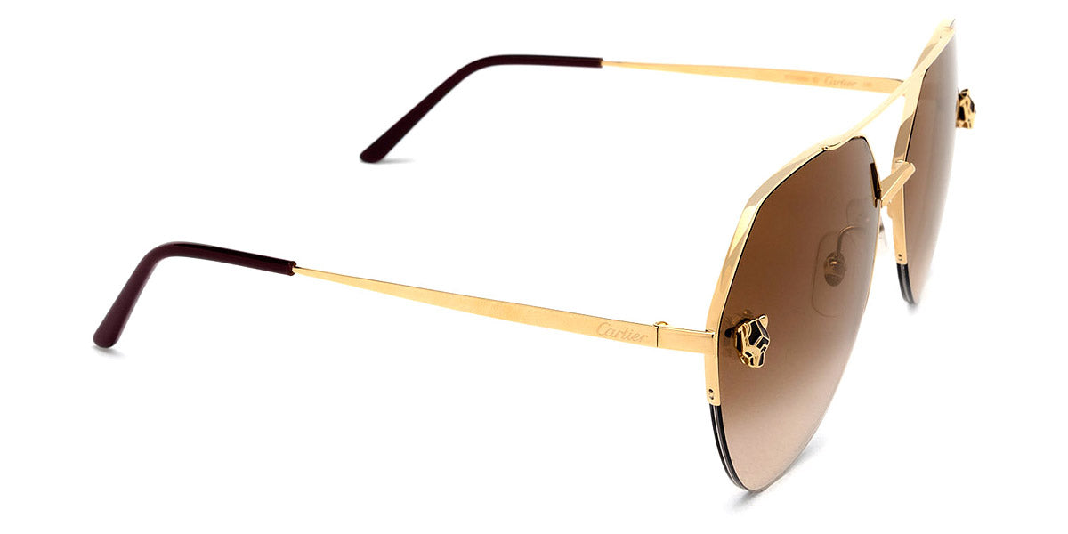 CARTIER SUNGLASSES - CT0355S 002 64 - Gold Panthère De Cartier