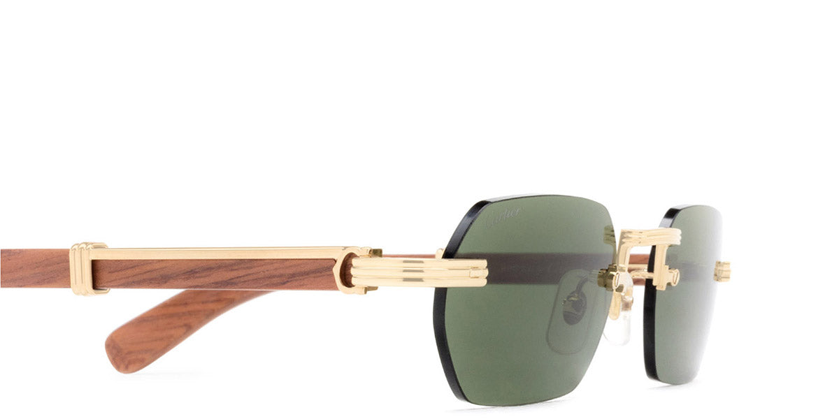 CARTIER SUNGLASSES - CT0362S 002 54 - Gold/Brown Première De Cartier