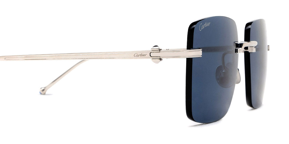 CARTIER SUNGLASSES - CT0403S 001 52 - Silver Pasha de Cartier