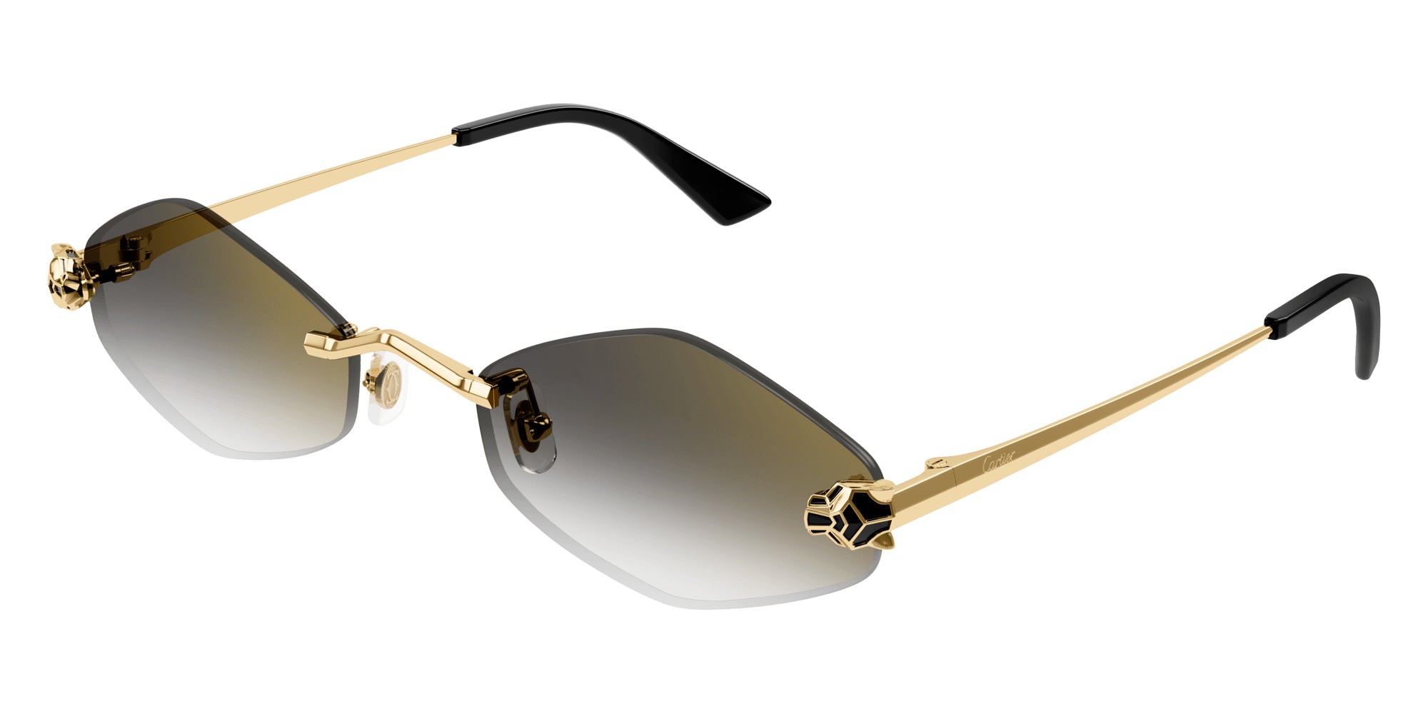 CARTIER SUNGLASSES - CT0433S 001 55 - Gold Panthère De Cartier