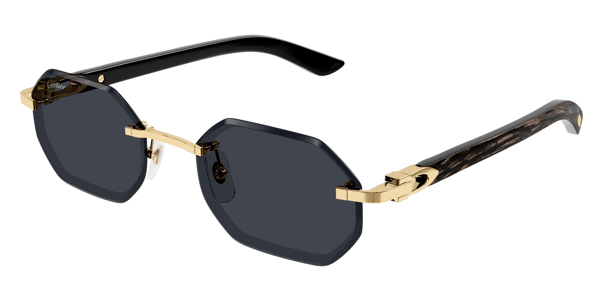 CARTIER SUNGLASSES - CT0439S 001 54 - Gold/Black C Décor