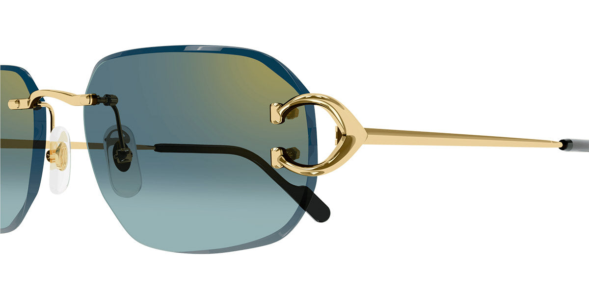 CARTIER SUNGLASSES - CT0468S 003 58 - Gold Signature C de Cartier