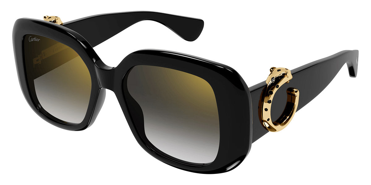 CARTIER SUNGLASSES - CT0471S 001 54 - Black Panthère de Cartier