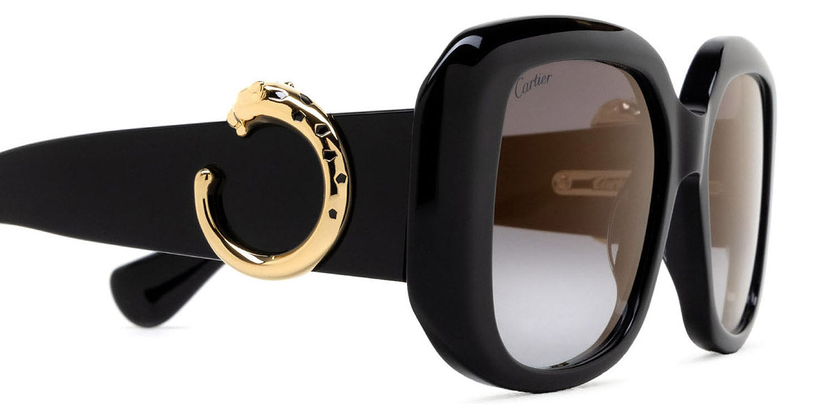 CARTIER SUNGLASSES - CT0471S 001 54 - Black Panthère de Cartier