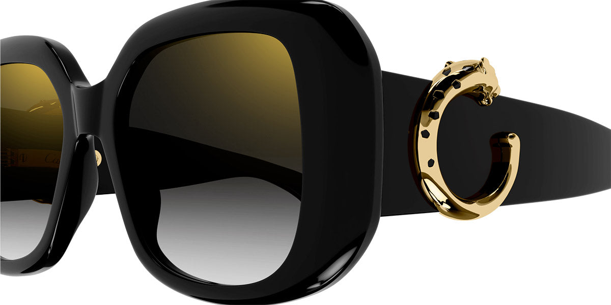 CARTIER SUNGLASSES - CT0471S 001 54 - Black Panthère de Cartier