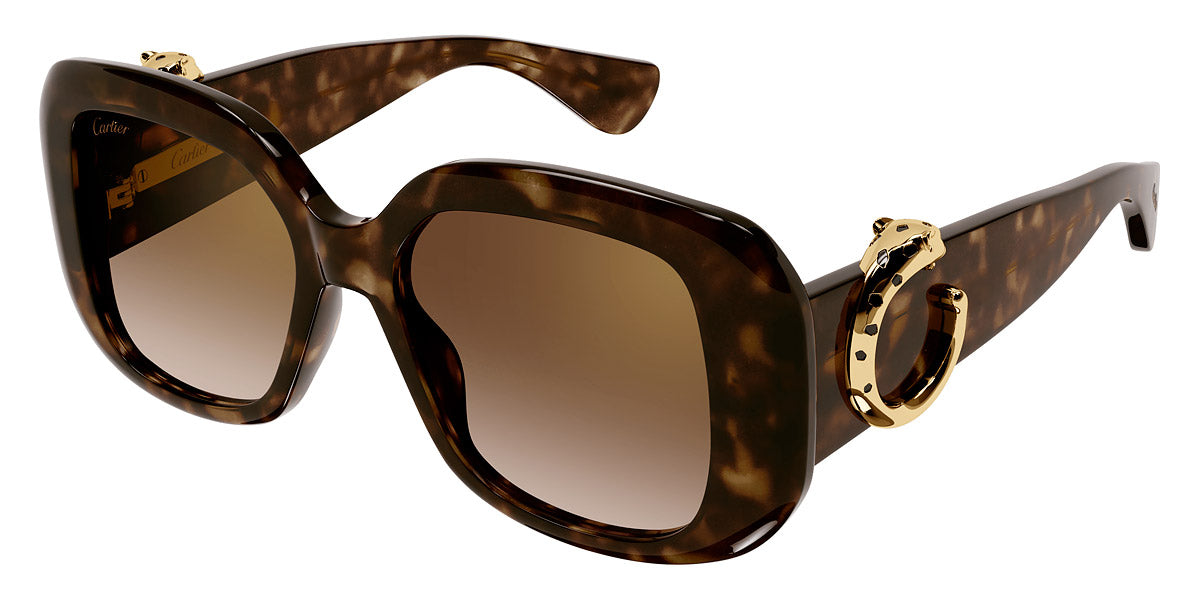 CARTIER SUNGLASSES - CT0471S 002 54 - Havana Panthère de Cartier