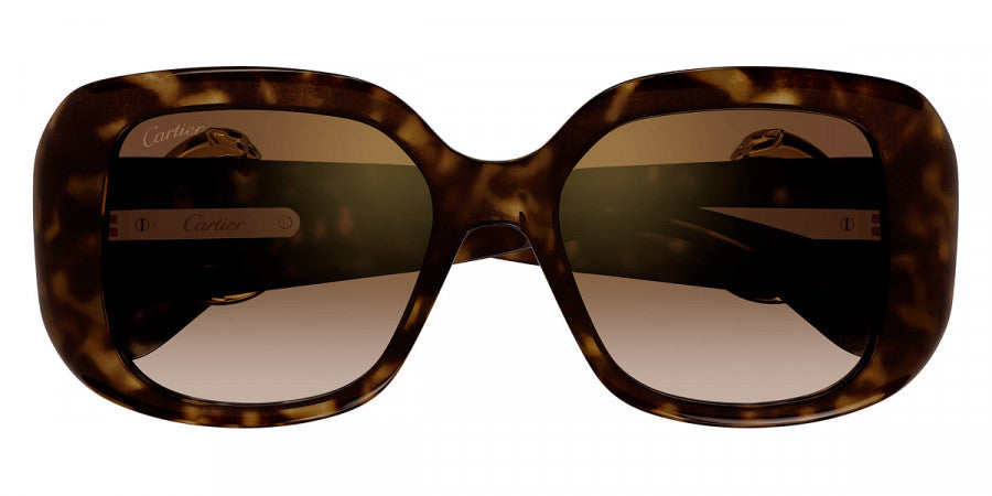 CARTIER SUNGLASSES - CT0471S 002 54 - Havana Panthère de Cartier