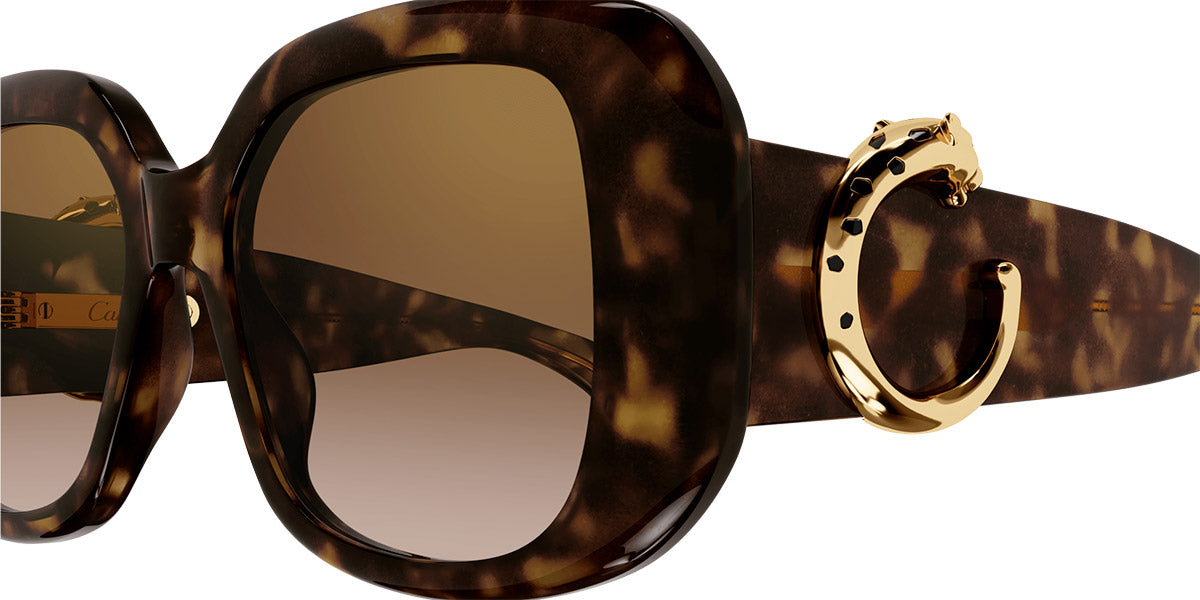 CARTIER SUNGLASSES - CT0471S 002 54 - Havana Panthère de Cartier