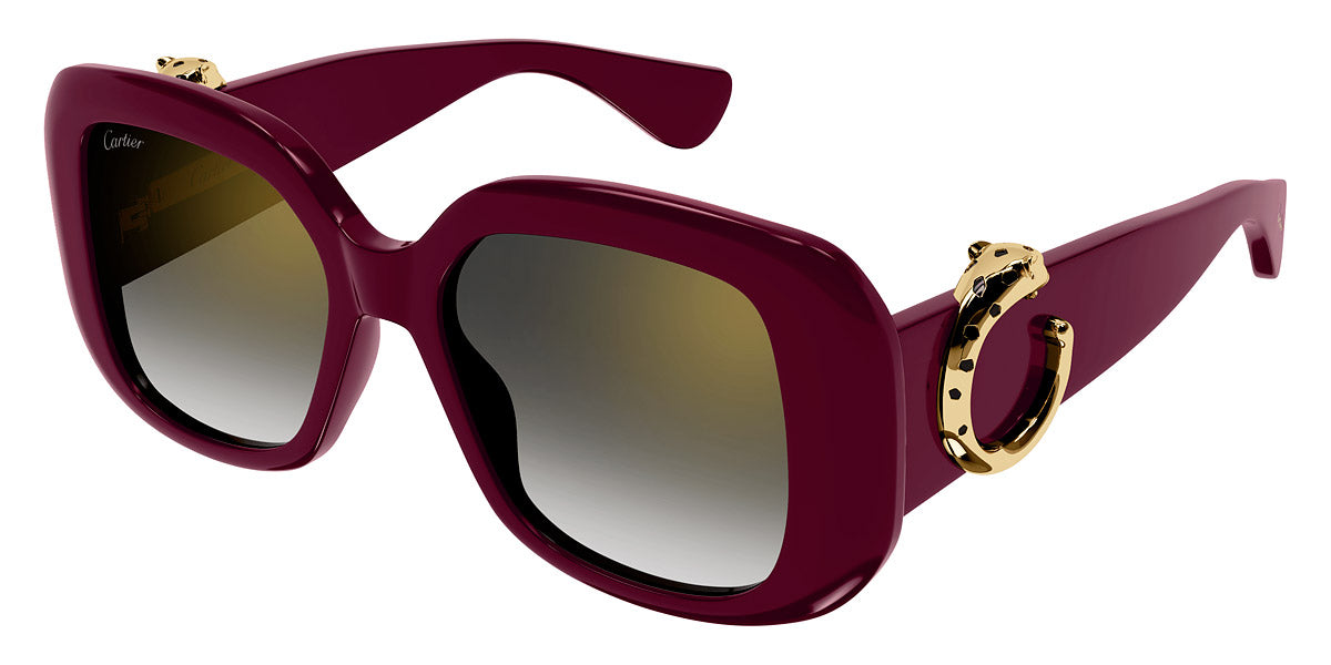 CARTIER SUNGLASSES - CT0471S 004 54 - Burgundy Panthère de Cartier