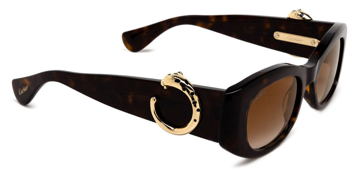 CARTIER SUNGLASSES - CT0472S 002 51 - Havana Panthère de Cartier