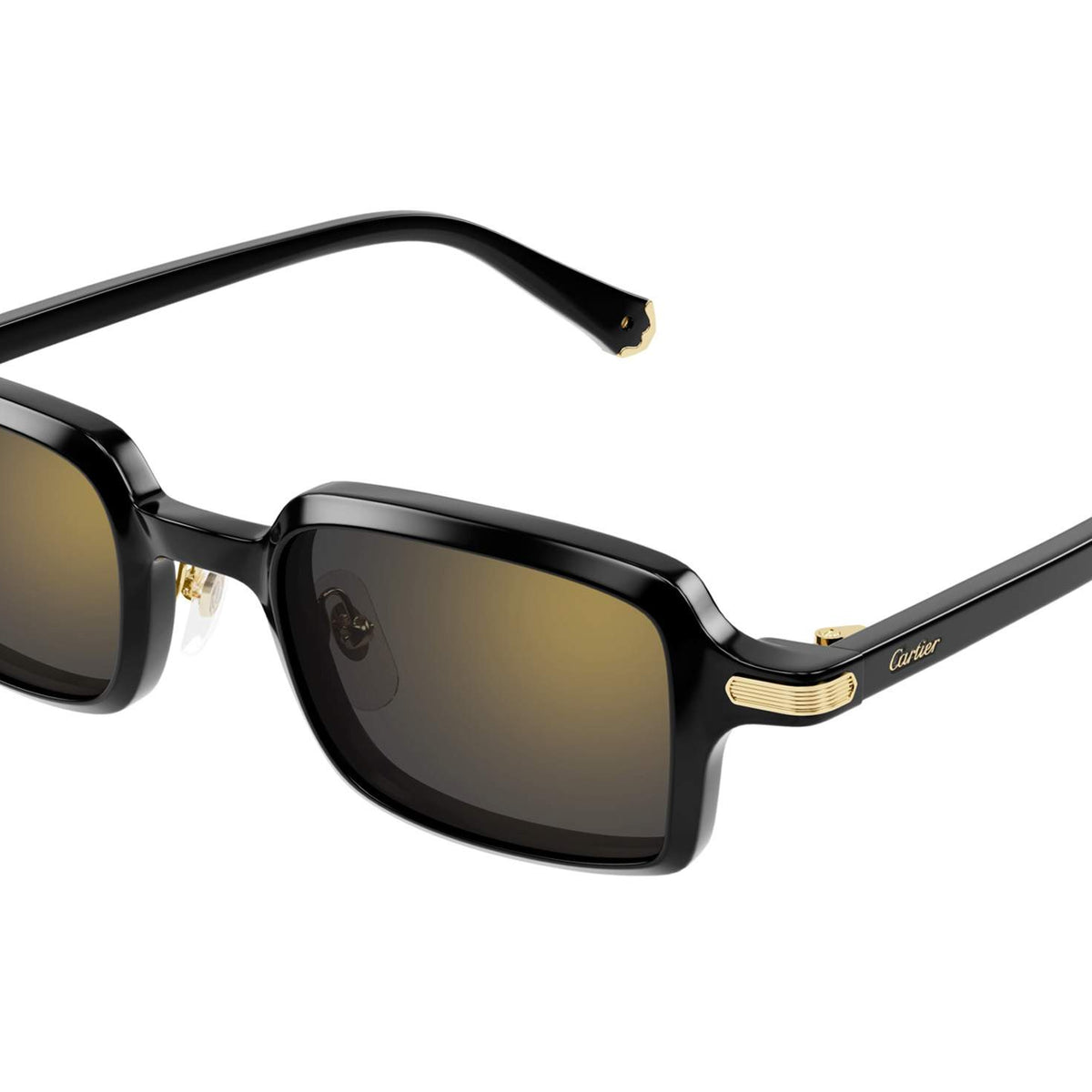 Cartier Sunglasses CT 0104SA-001 cat3 Black-Gold/Clear 145MM **READ** Cartier Sunglasses CT 0104SA-001 cat3 Black-Gold/Clear 145MM  main image 3