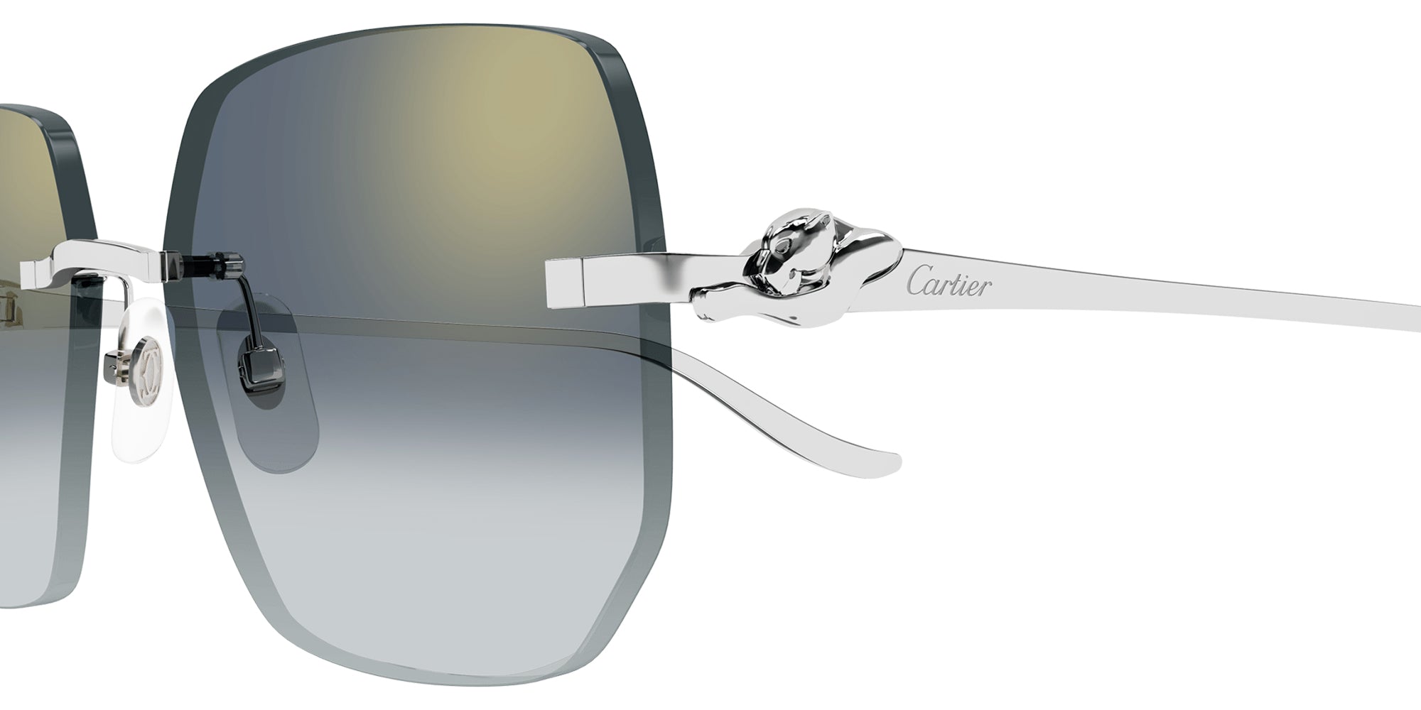CARTIER SUNGLASSES - CT0549S 003 57 - Silver Panthère de Cartier