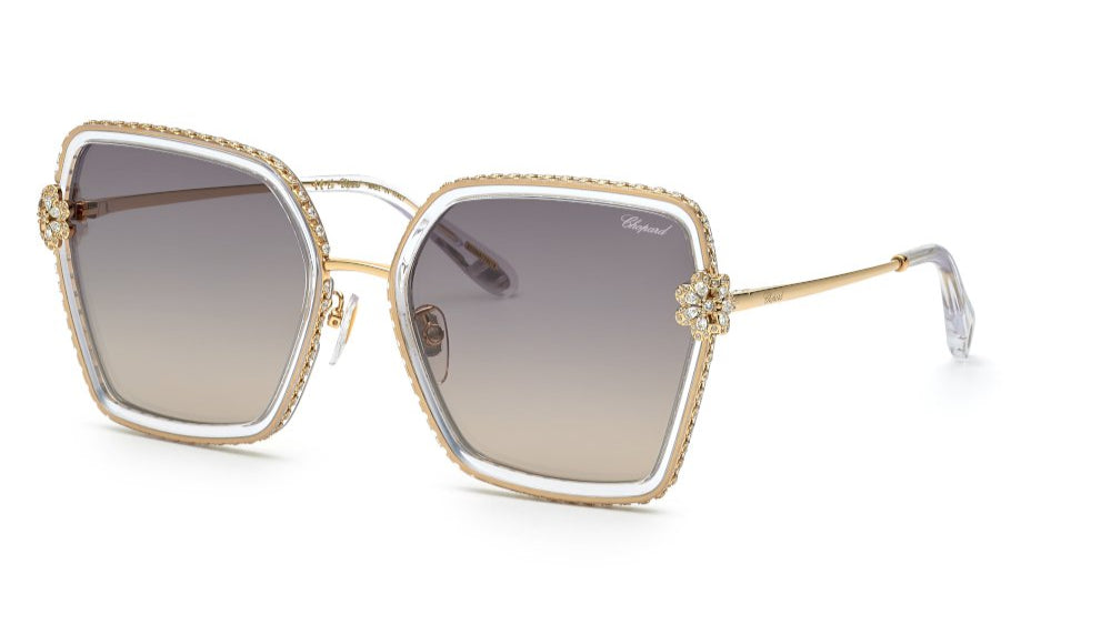 CHOPARD SUNGLASSES - SCHG34S P79X 58 W - CHAIN LIMITED EDITION