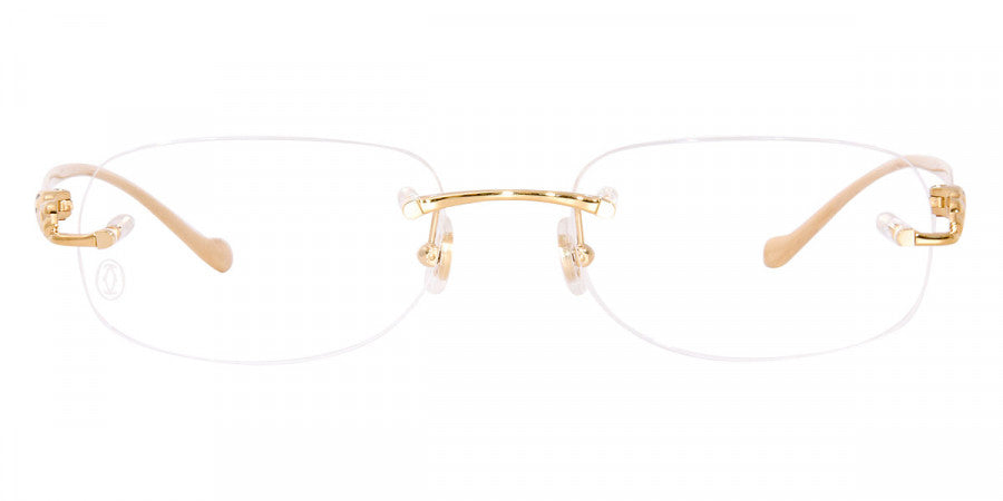 CARTIER EYEGLASSES - CT0058O 001 52 - Gold Panthère De Cartier