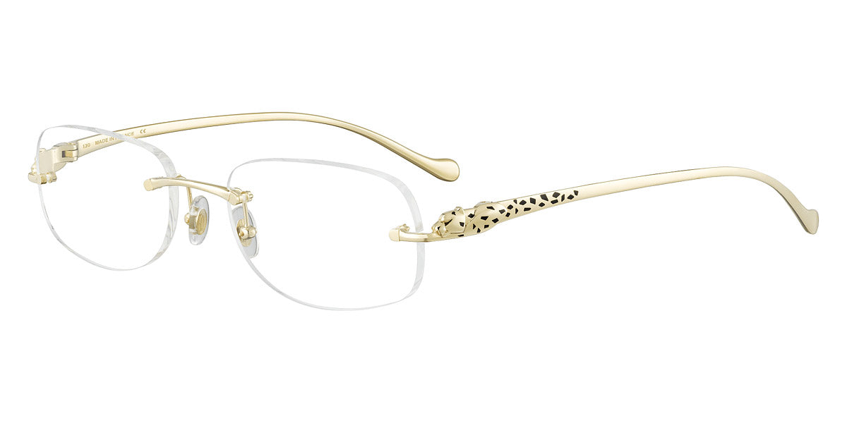 CARTIER EYEGLASSES - CT0058O 001 52 - Gold Panthère De Cartier