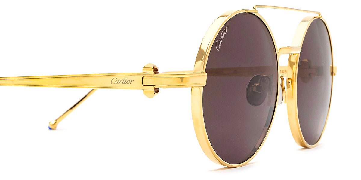 Cartier™ CT0279S 001 52 - Gold Pasha de Cartier