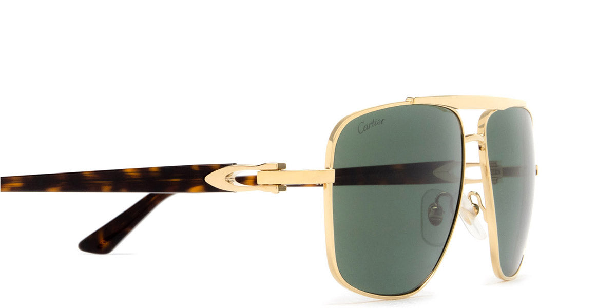 Cartier™ CT0365S 002 58 - Gold/Havana Décor C