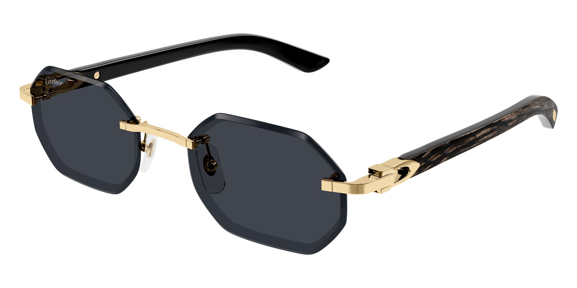 Cartier™ CT0439S 001 54 - Gold/Black C Décor