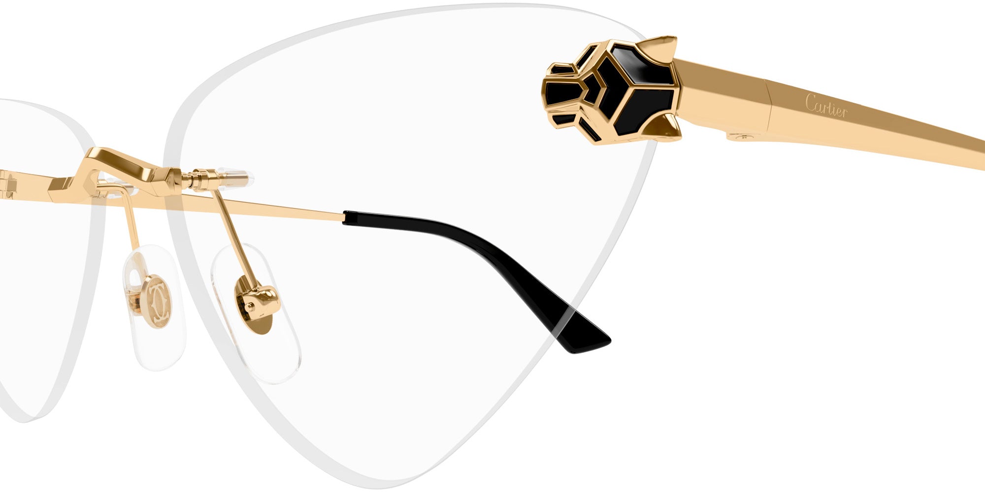 CARTIER EYEGLASSES - CT0448O 001 60 - Gold Panthère De Cartier