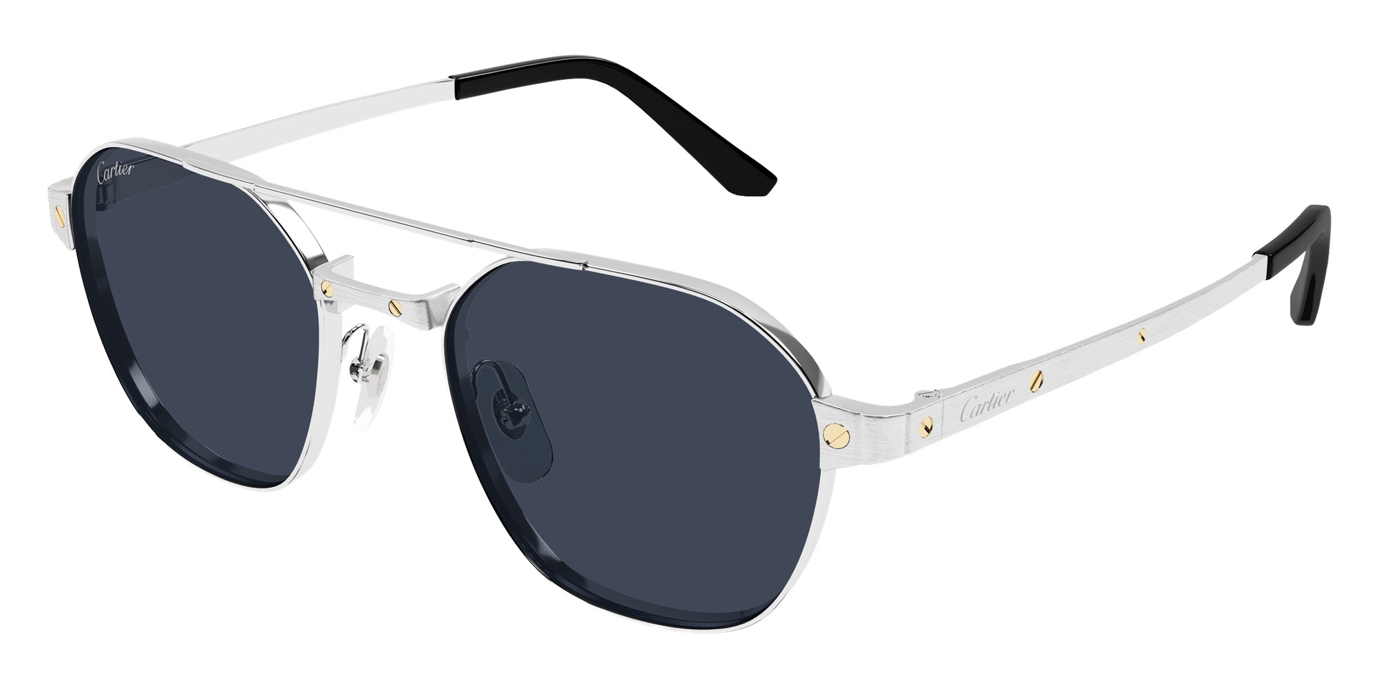 Cartier™ CT0571S 002 52 - Silver Santos de Cartier