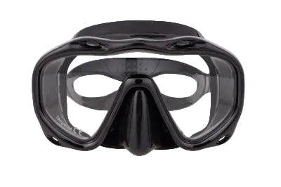 DEMETZ SNORKELING AND DIVING MASK CLIP & DIVE - BLACK