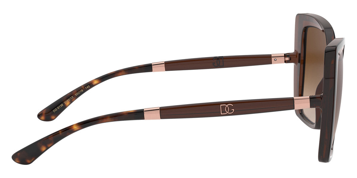 Dolce & Gabbana™ Line DG6138 318513 55 - Havana on Transparent Brown