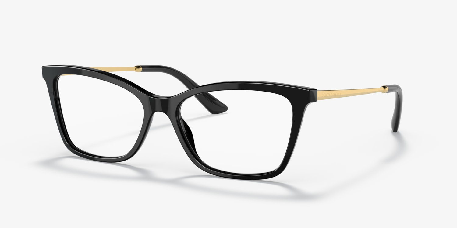 D&G DOLCE&GABBANA レディース DOLCE & GABBANA EYEGLASSES - DG3347 3133 54 - Crystal/Gold