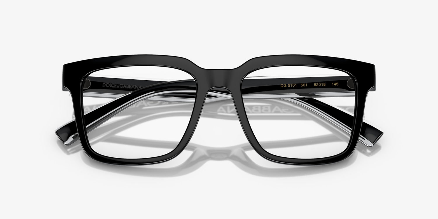 【正規品新品未使用】DOLCE&GABBANA DG4115-A 501 Dolce And Gabbana Square Eyeglasses Dolce & Gabbana DG 5101 501